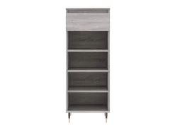 Mueble zapatero madera contrachapada gris Sonoma 40x36x105 cm ES143587