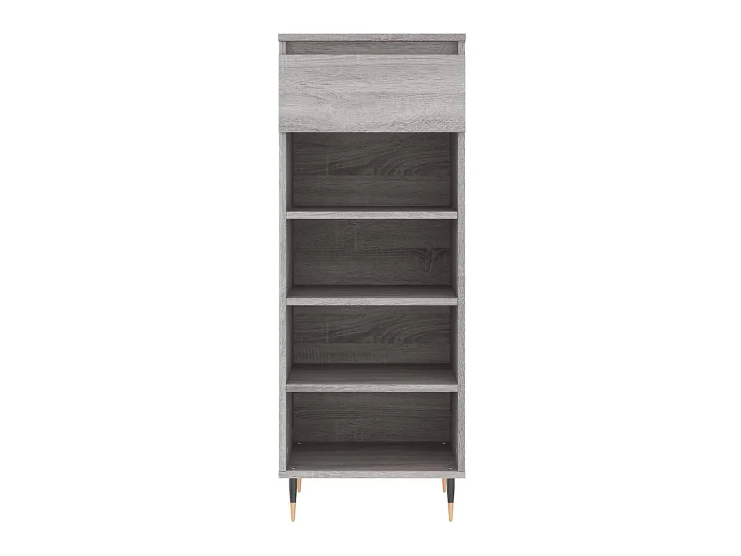 Mueble zapatero madera contrachapada gris Sonoma 40x36x105 cm ES143587