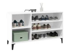 Mueble zapatero madera contrachapada blanco 102x36x60 cm ES197266
