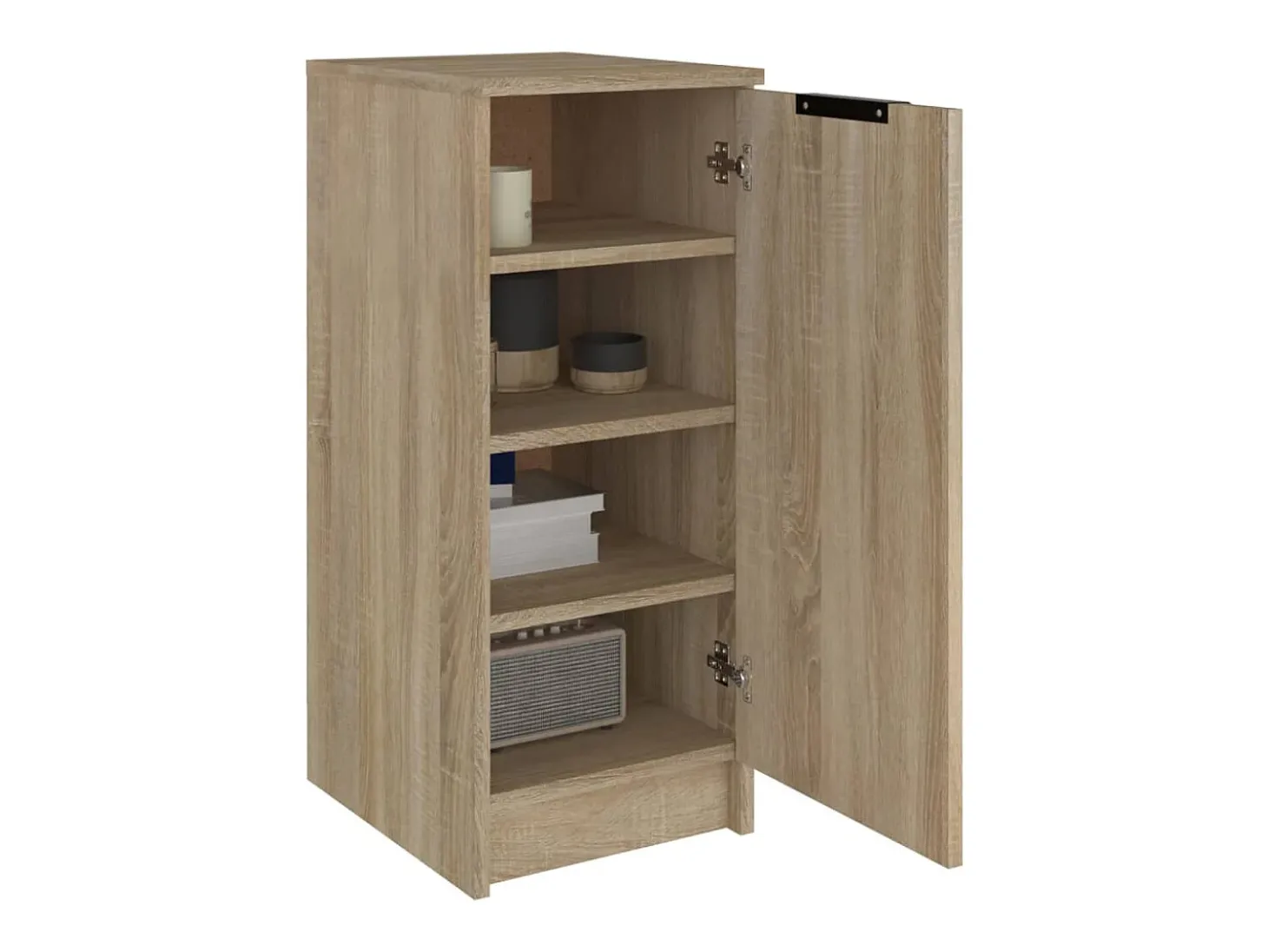 Mueble zapatero madera contrachapada roble sonoma 30x35x70 cm ES340885