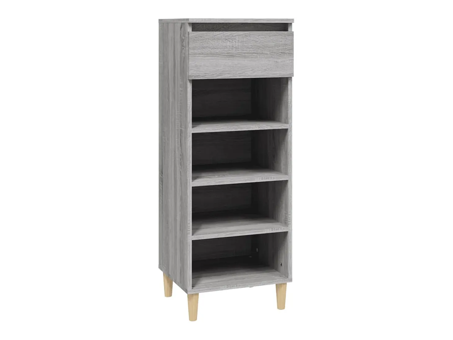 Mueble zapatero madera contrachapada gris Sonoma 40x36x105 cm ES684340