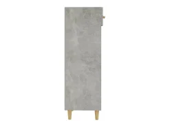 Mueble zapatero madera contrachapada gris hormigón 30x35x105 cm ES407192