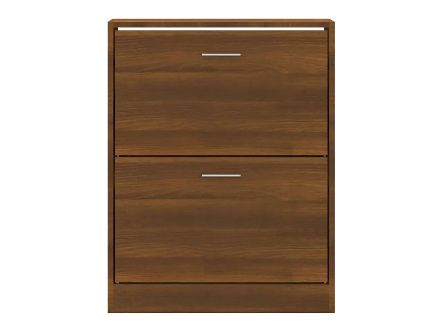 Mueble zapatero madera contrachapada marrón roble 63x24x81 cm ES288809