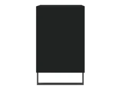 Mueble zapatero madera contrachapada negro 102x36x60 cm ES196789