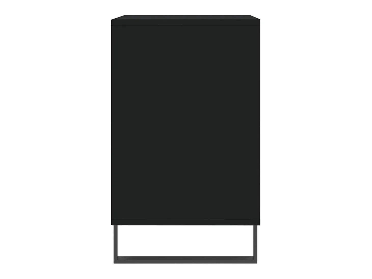 Mueble zapatero madera contrachapada negro 102x36x60 cm ES196789