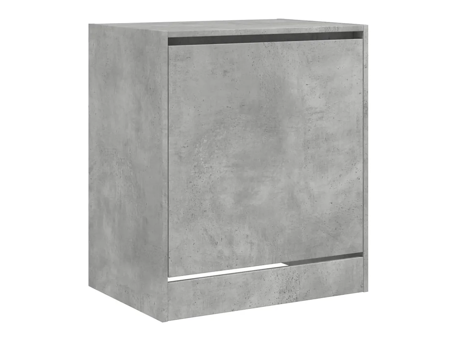 Mueble zapatero madera contrachapada gris hormigón 70x36x60 cm ES915899