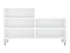 Mueble zapatero madera contrachapada blanco 102x36x60 cm ES920857