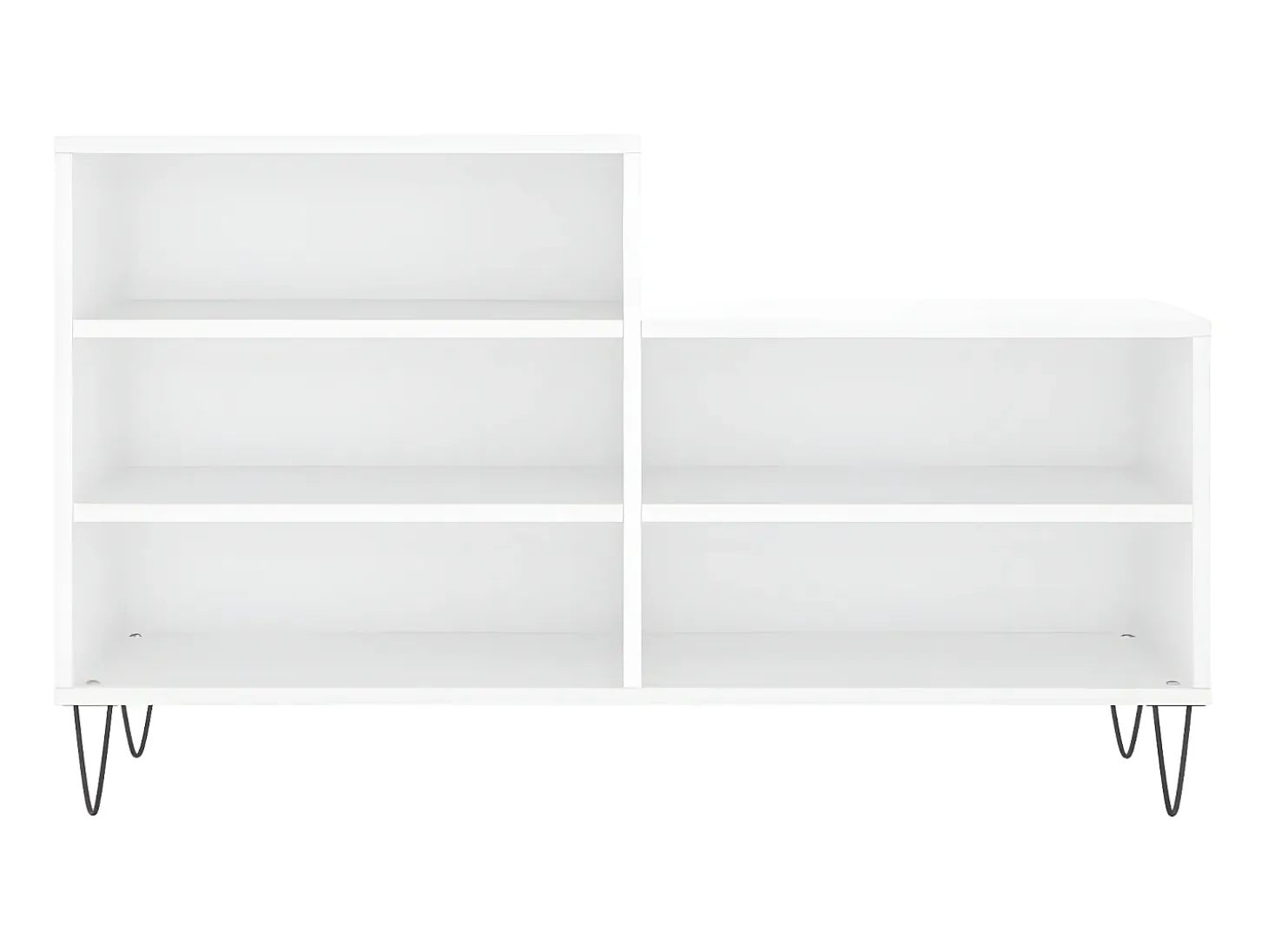 Mueble zapatero madera contrachapada blanco 102x36x60 cm ES920857