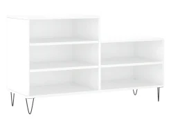 Mueble zapatero madera contrachapada blanco 102x36x60 cm ES920857