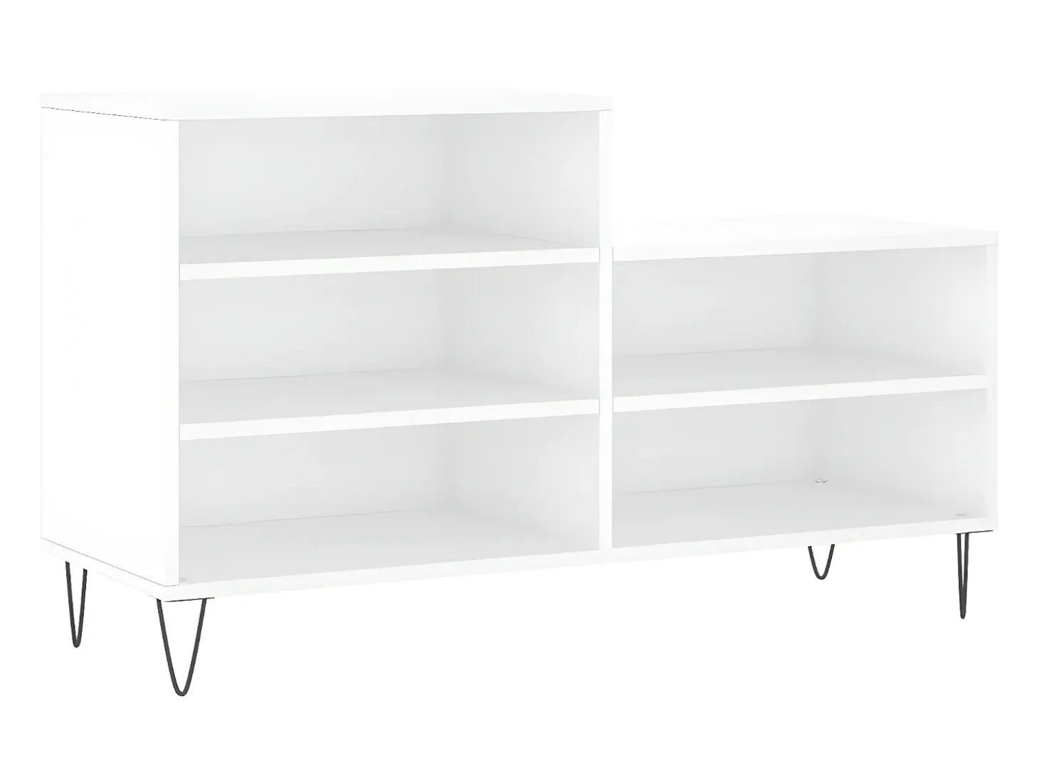 Mueble zapatero madera contrachapada blanco 102x36x60 cm ES920857