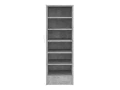 Mueble zapatero madera contrachapada gris hormigón 31,5x35x90cm ES956693