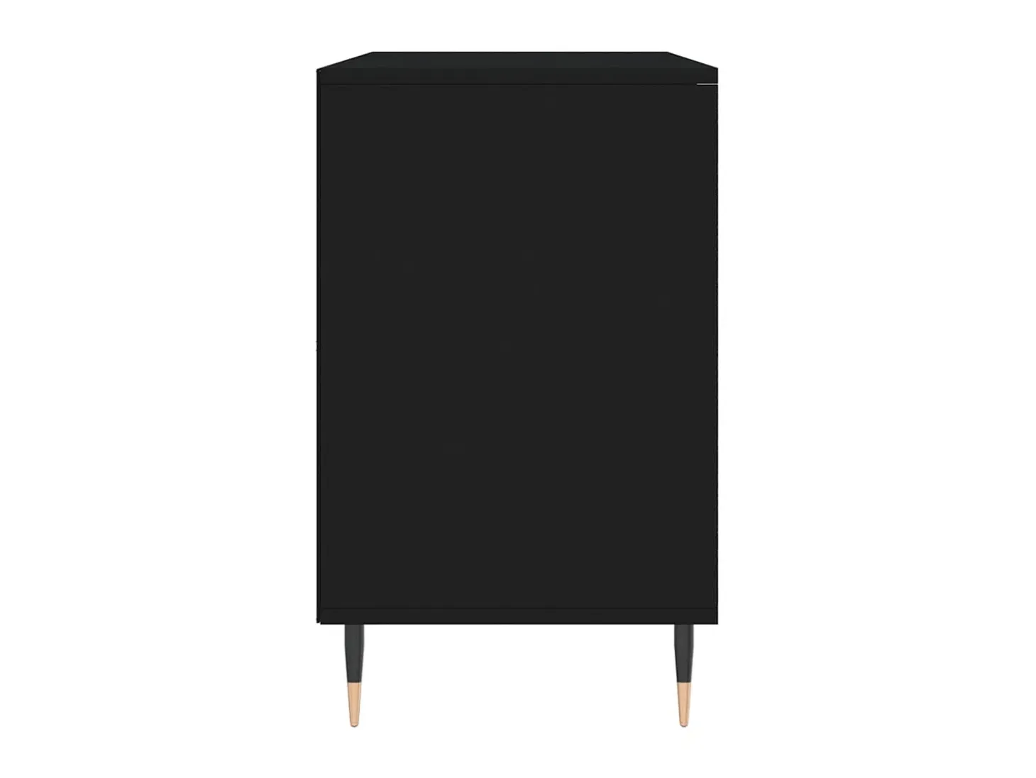 Mueble zapatero madera contrachapada negro 102x36x60 cm ES694492
