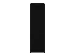 Mueble zapatero madera contrachapada negro 30x35x100 cm ES570526