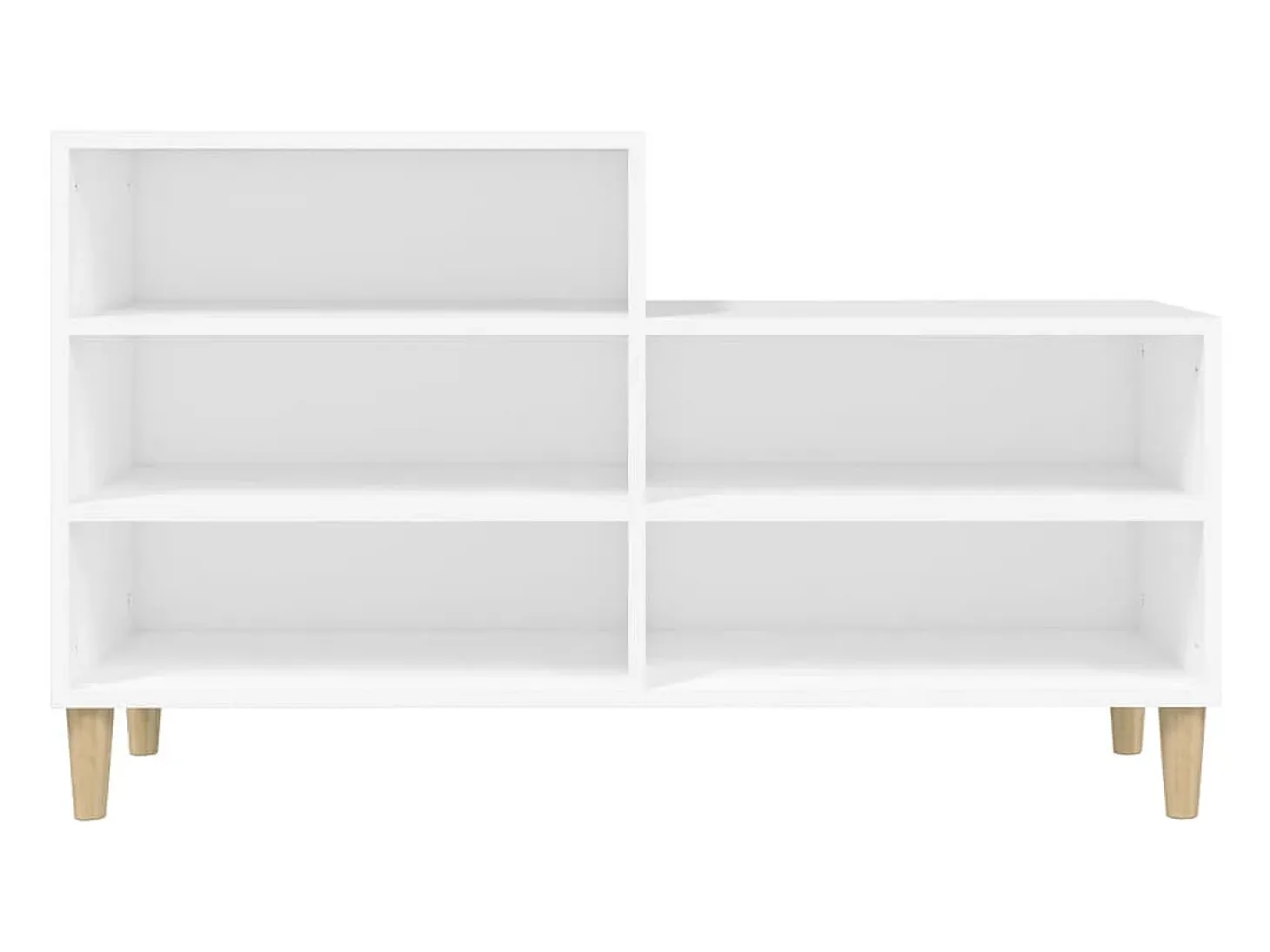 Mueble zapatero madera contrachapada blanco 102x36x60 cm ES302720