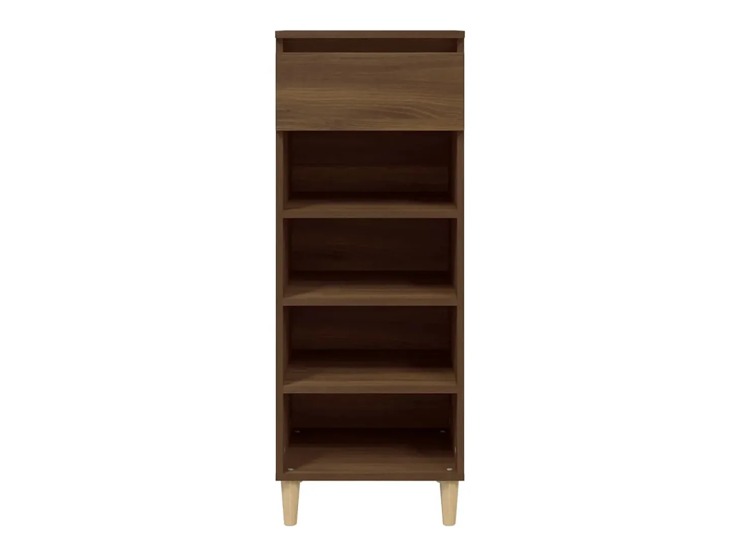 Mueble zapatero madera contrachapada roble marrón 40x36x105 cm ES757319
