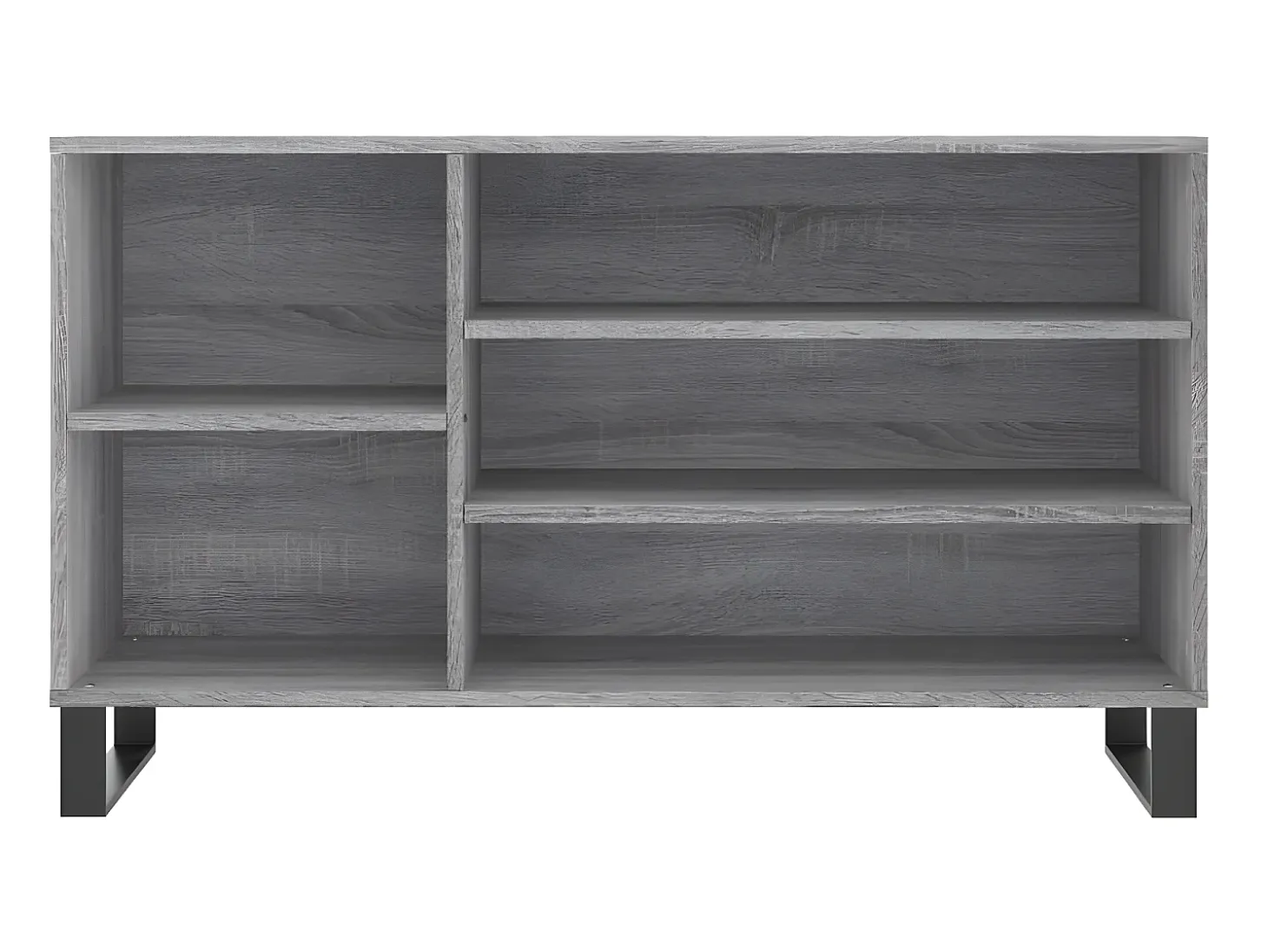 Mueble zapatero madera contrachapada gris Sonoma 102x36x60 cm ES803808