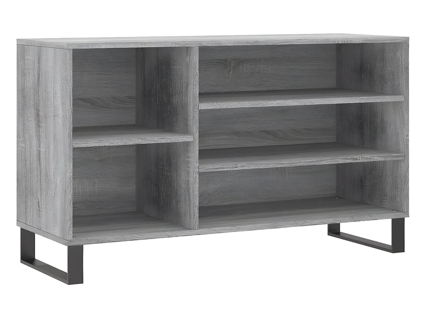 Mueble zapatero madera contrachapada gris Sonoma 102x36x60 cm ES803808