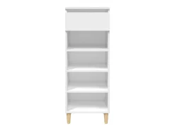 Mueble zapatero madera contrachapada blanco 40x36x105 cm ES208750