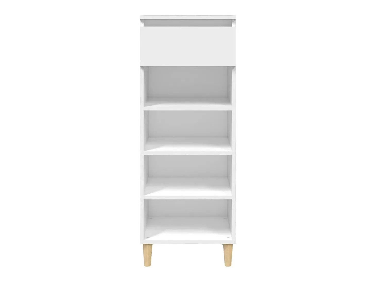 Mueble zapatero madera contrachapada blanco 40x36x105 cm ES208750