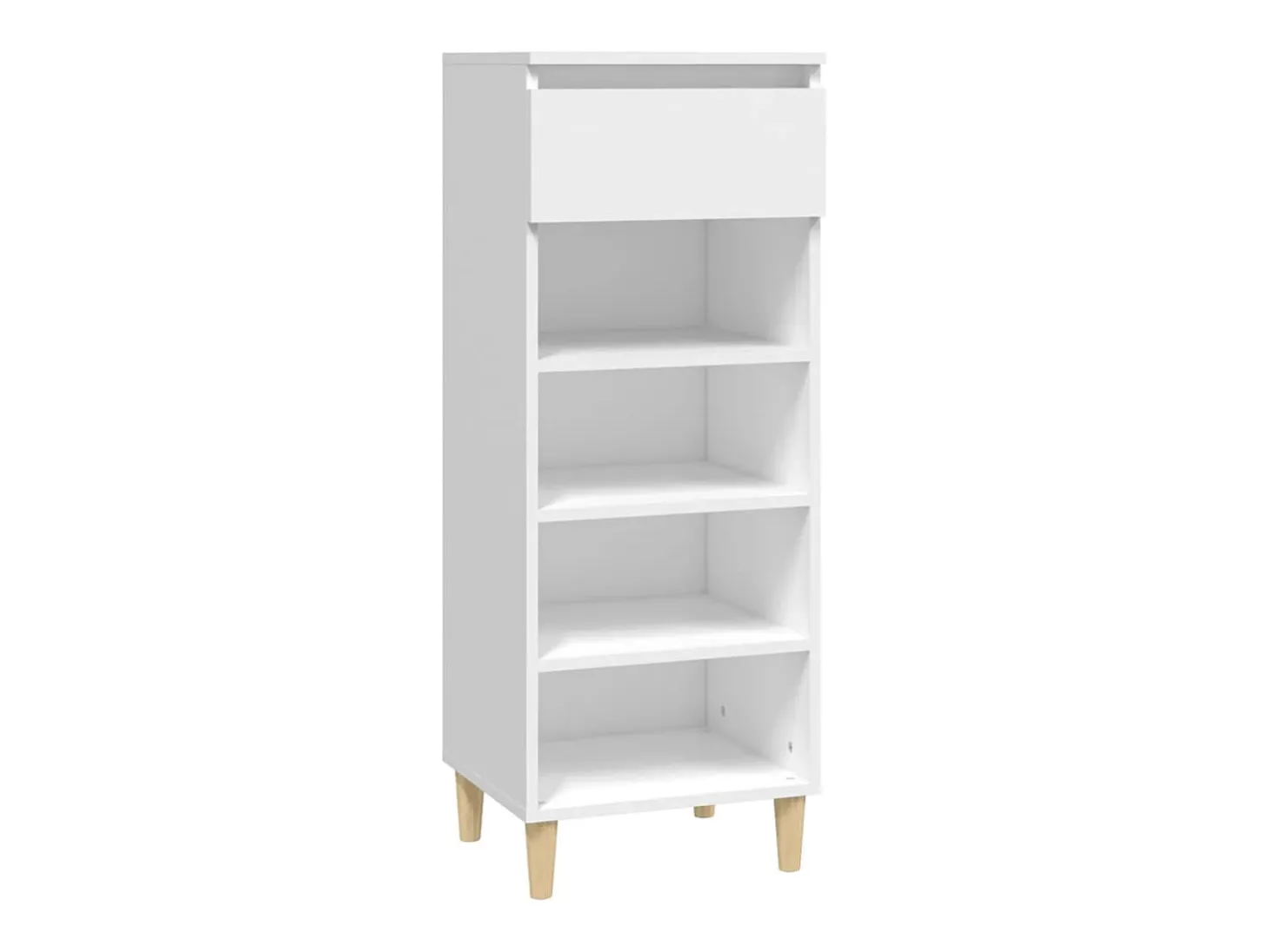 Mueble zapatero madera contrachapada blanco 40x36x105 cm ES208750