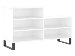 Mueble zapatero madera contrachapada blanco 102x36x60 cm ES662012