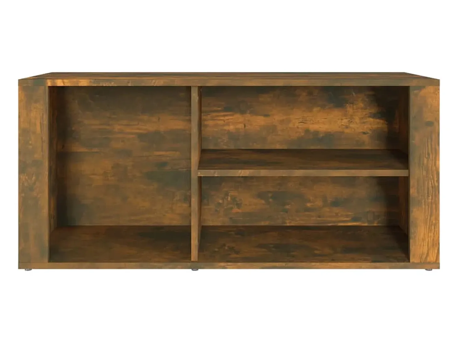 Mueble zapatero madera contrachapada roble ahumado 100x35x45 cm ES297281