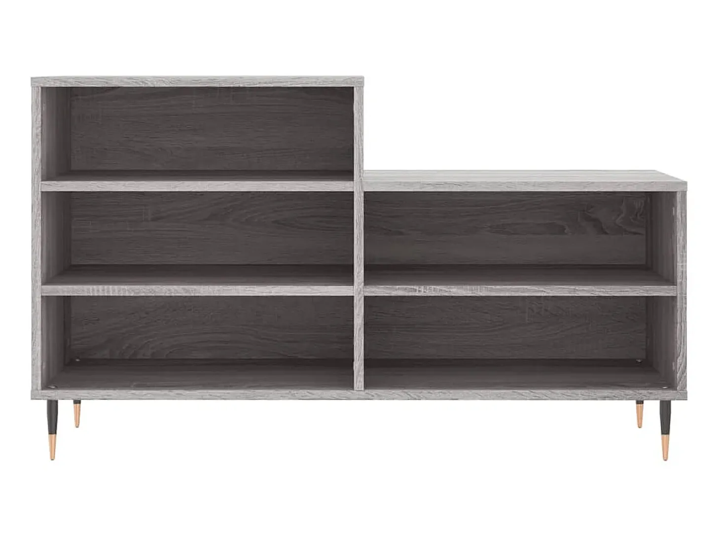 Mueble zapatero madera contrachapada gris Sonoma 102x36x60 cm ES415307