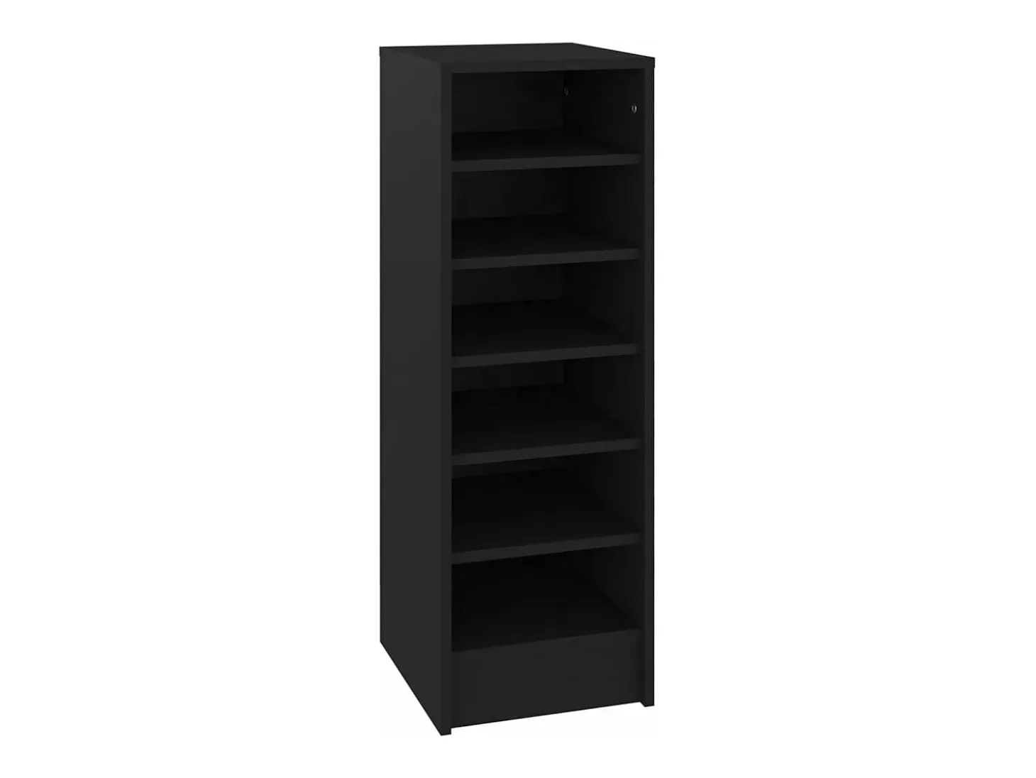 Mueble zapatero madera contrachapada negro 31,5x35x90 cm ES581380