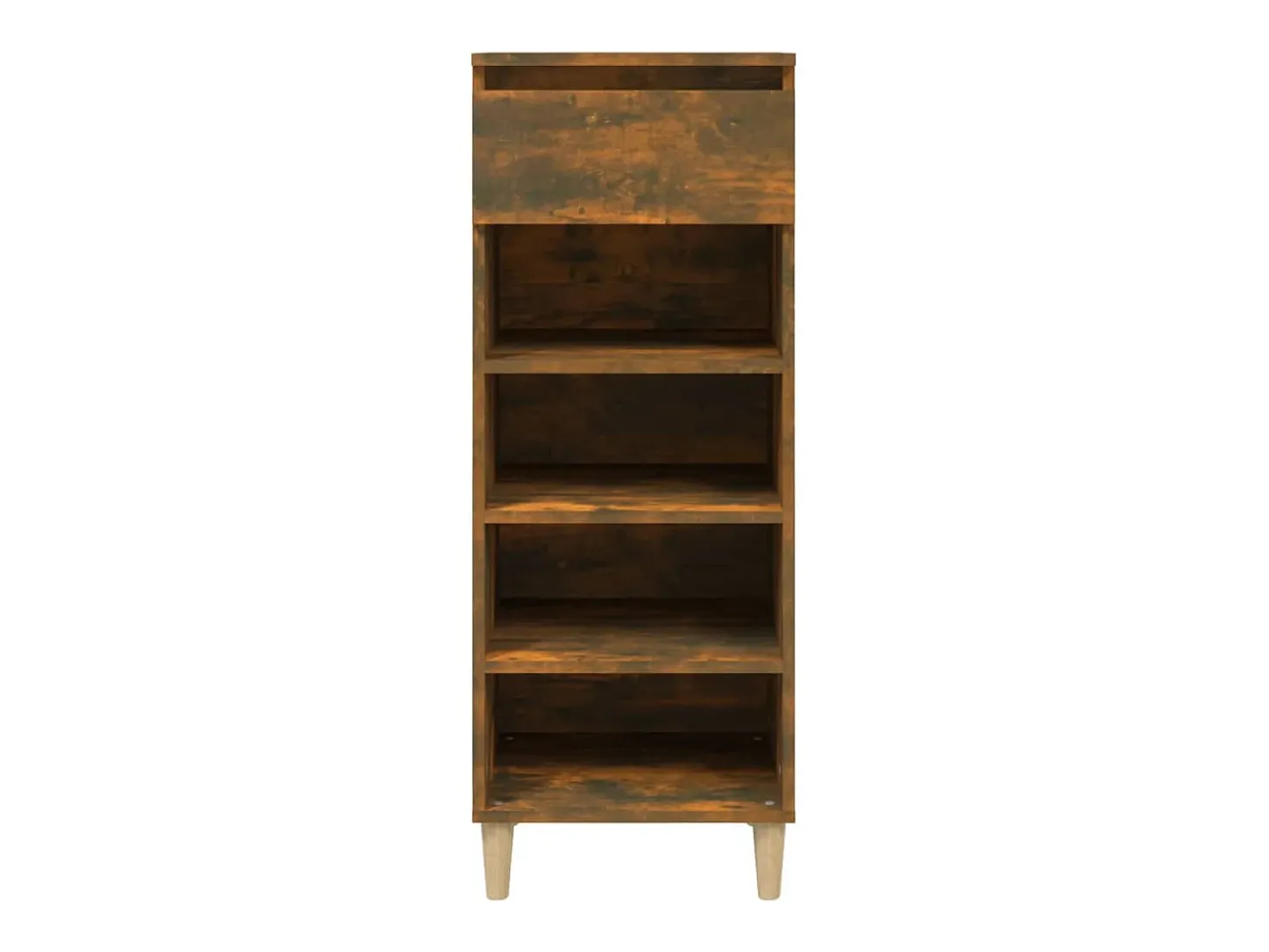 Mueble zapatero madera contrachapada roble ahumado 40x36x105 cm ES124667