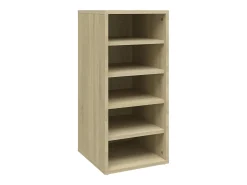 Mueble zapatero madera contrachapada roble Sonoma 31,5x35x70 cm ES817659