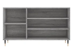 Mueble zapatero madera contrachapada gris Sonoma 102x36x60 cm ES944417
