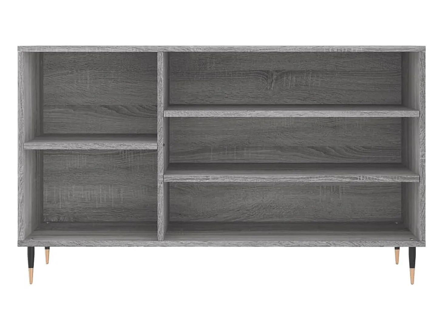 Mueble zapatero madera contrachapada gris Sonoma 102x36x60 cm ES944417