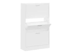 Mueble zapatero madera contrachapada blanco 63x24x103 cm ES448610