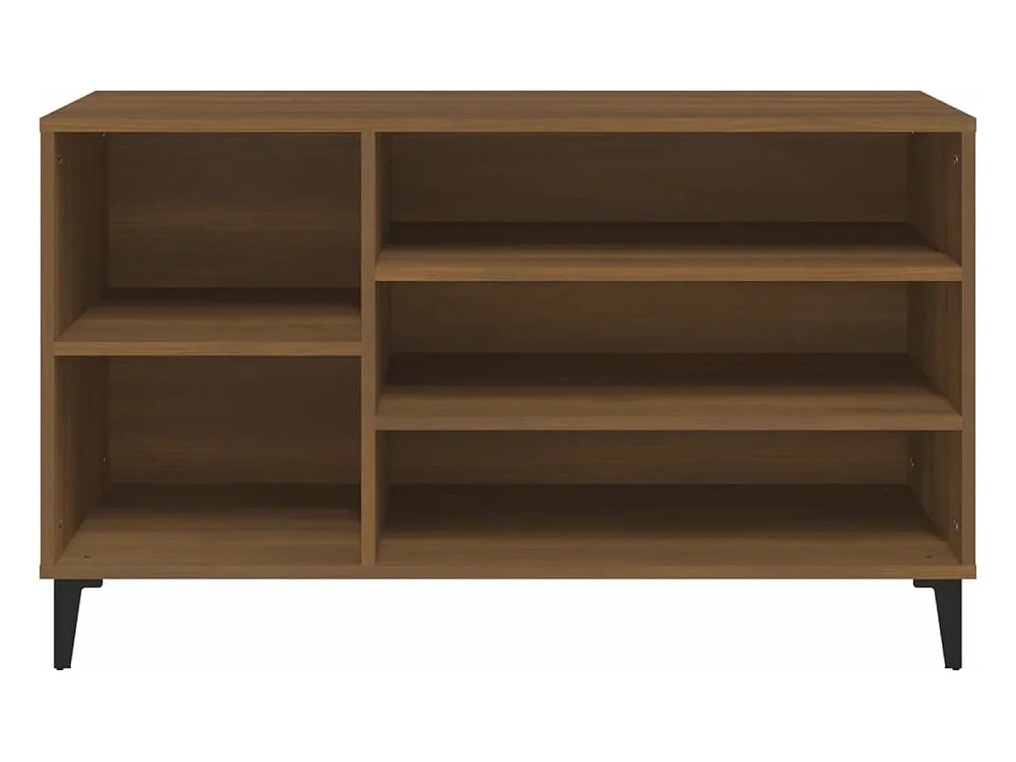 Mueble zapatero madera contrachapada roble marrón 102x36x60 cm ES373861