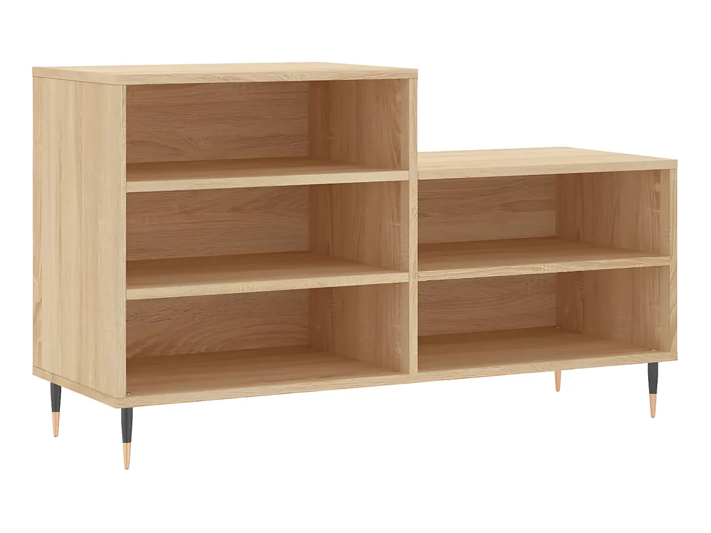 Mueble zapatero madera contrachapada roble Sonoma 102x36x60 cm ES711026