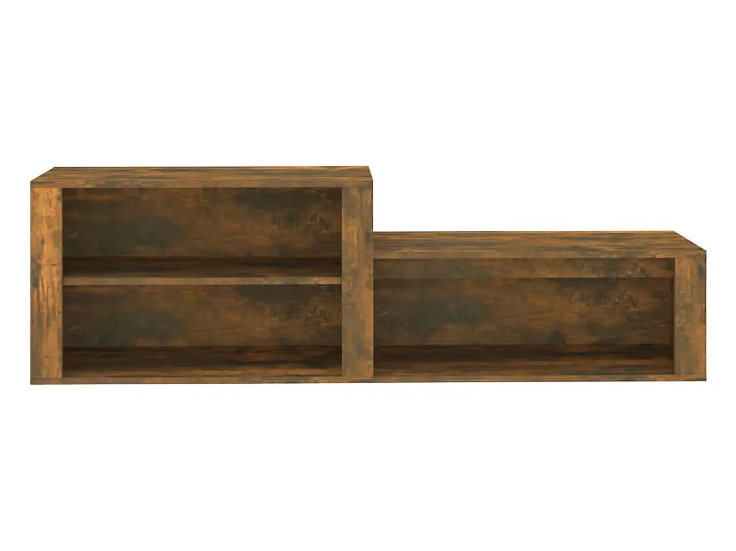 Mueble zapatero madera contrachapada roble ahumado 150x35x45 cm ES219346