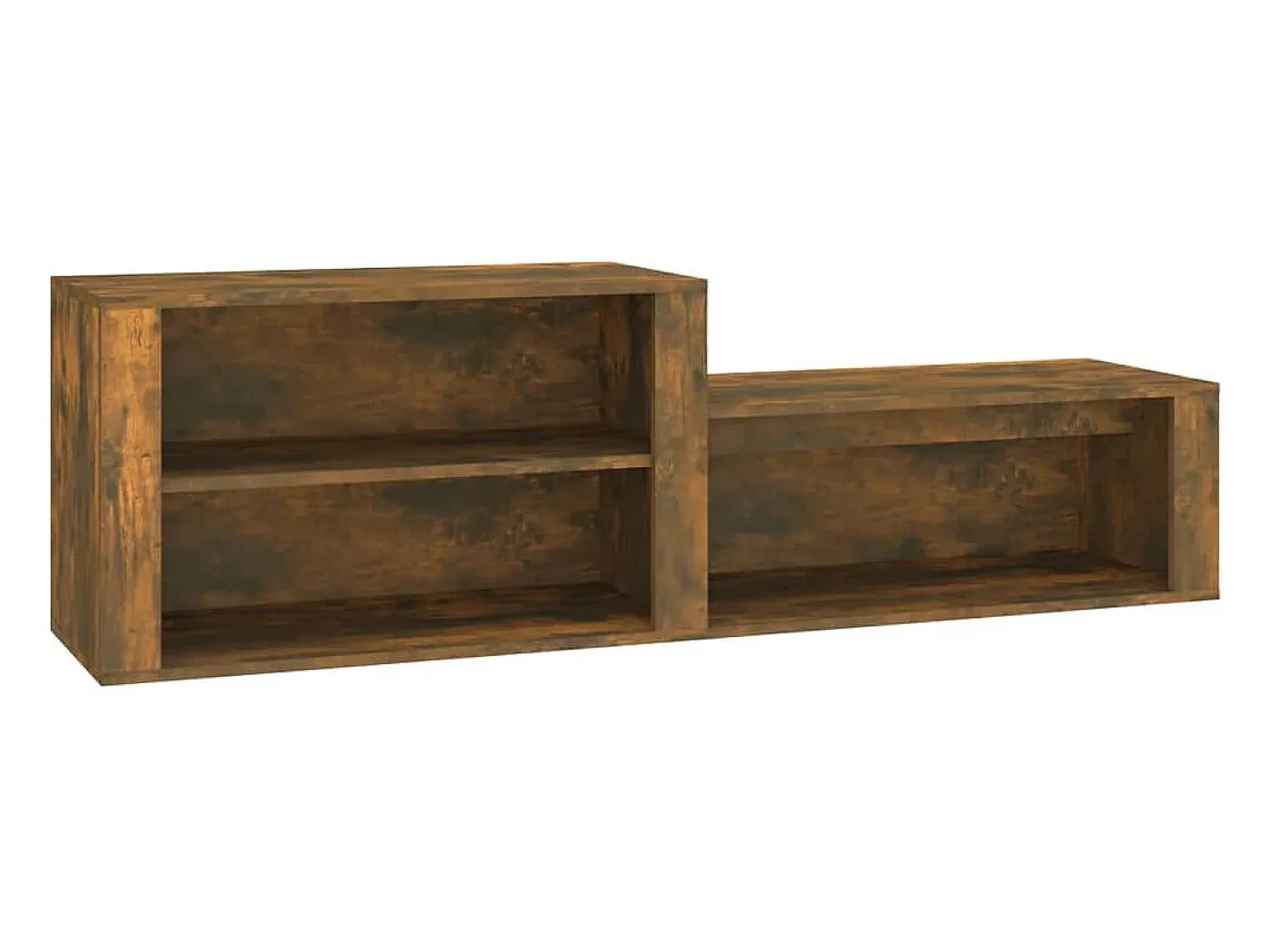 Mueble zapatero madera contrachapada roble ahumado 150x35x45 cm ES219346