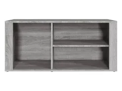 Mueble zapatero madera contrachapada gris Sonoma 100x35x45 cm ES558830