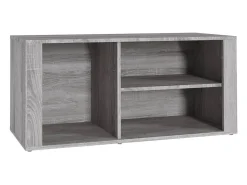 Mueble zapatero madera contrachapada gris Sonoma 100x35x45 cm ES558830