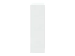 Mueble zapatero madera contrachapada blanco brillo 63x24x81 cm ES207379