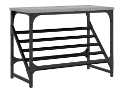 Mueble zapatero madera de ingeniería gris Sonoma 60x30x45 cm ES789472