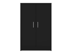 Mueble zapatero madera de ingeniería negro 60x35x92 cm ES139787
