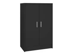 Mueble zapatero madera de ingeniería negro 60x35x92 cm ES139787