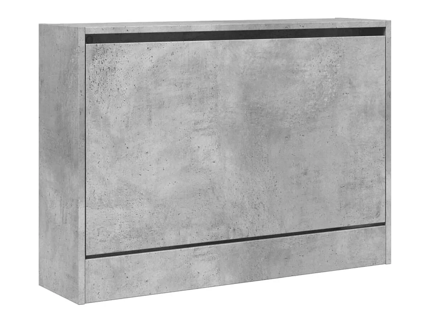 Mueble zapatero madera de ingeniería gris hormigón 80x21x57 cm ES756684