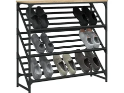 Mueble zapatero madera de ingeniería roble Sonoma 90x30x85 cm ES175164