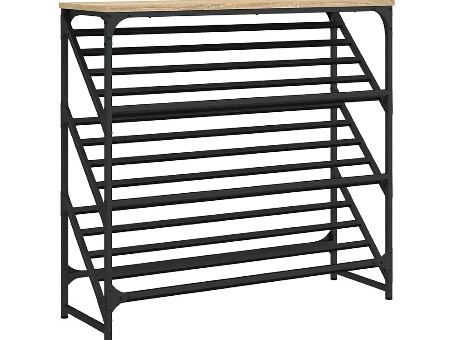 Mueble zapatero madera de ingeniería roble Sonoma 90x30x85 cm ES175164