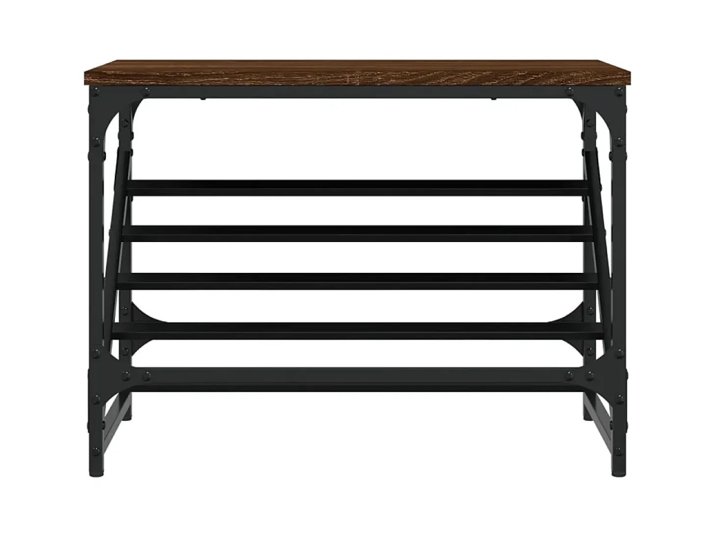 Mueble zapatero madera de ingeniería marrón roble 60x30x45 cm ES339504