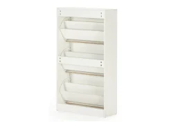 Mueble Zapatero Ángel 3 Puertas Color Blanco, para 18 Pares