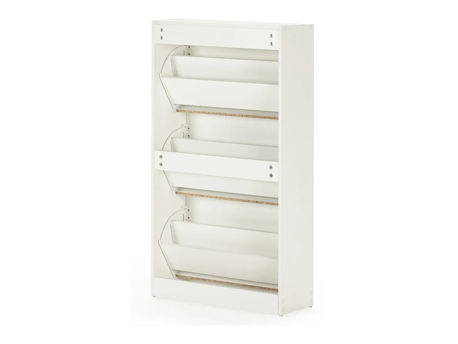 Mueble Zapatero Ángel 3 Puertas Color Blanco, para 18 Pares