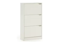 Mueble Zapatero Ángel 3 Puertas Color Blanco, para 18 Pares
